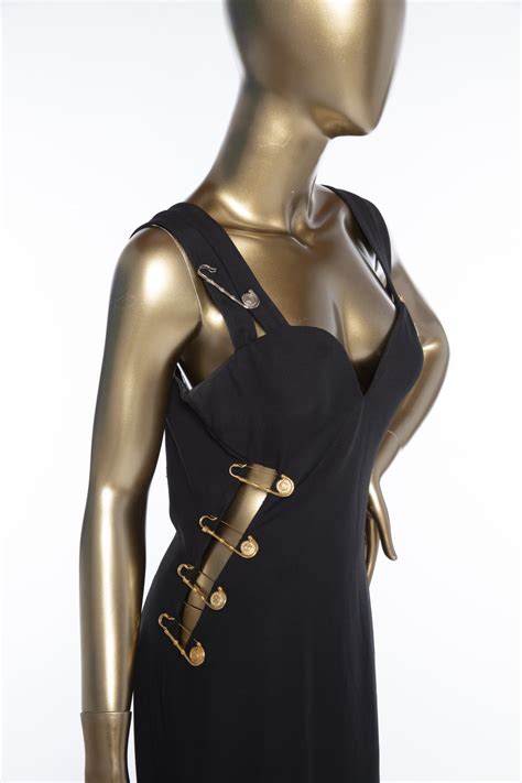 versace pins|versace safety pin dress price.